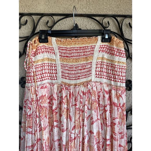 Free People Squared Off Convertible Maxi Skirt - Size Large - Multicolored - Picture 10 of 13